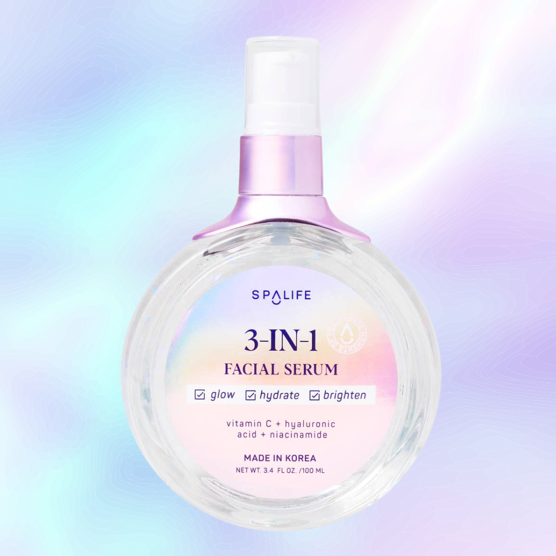 Sérum Visage 3 En 1 - Vitamine C + Acide Hyaluronique + Niacinamide
