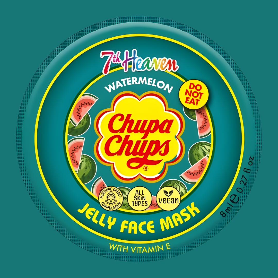 Masque En Gel Melon D'eau Chupa Chups - Hydrate Et Lisse La Peau