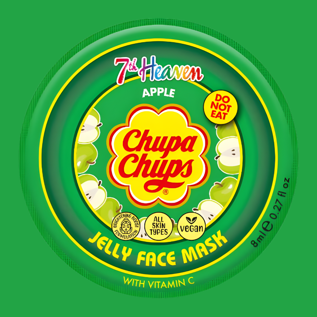 Masque En Gel Pomme Chupa Chups - Rafraîchit Et Illumine