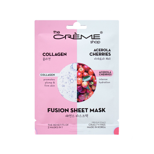 Masque En Tissu Fusion Cerise et Collagène