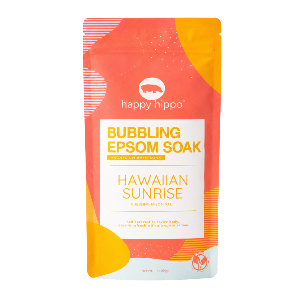 Sel De Bain D'epsom Moussant - Lever De Soleil Hawaïen