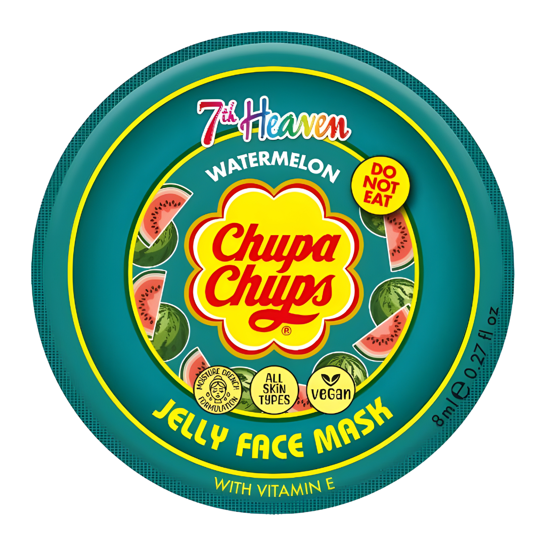 Masque En Gel Melon D'eau Chupa Chups - Hydrate Et Lisse La Peau