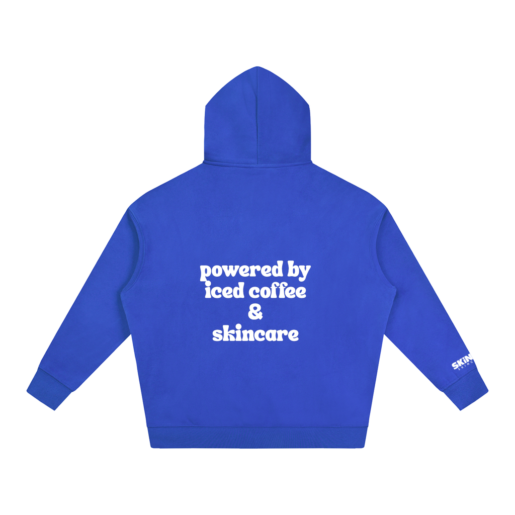 Powered by iced coffee & skincare Hoodie