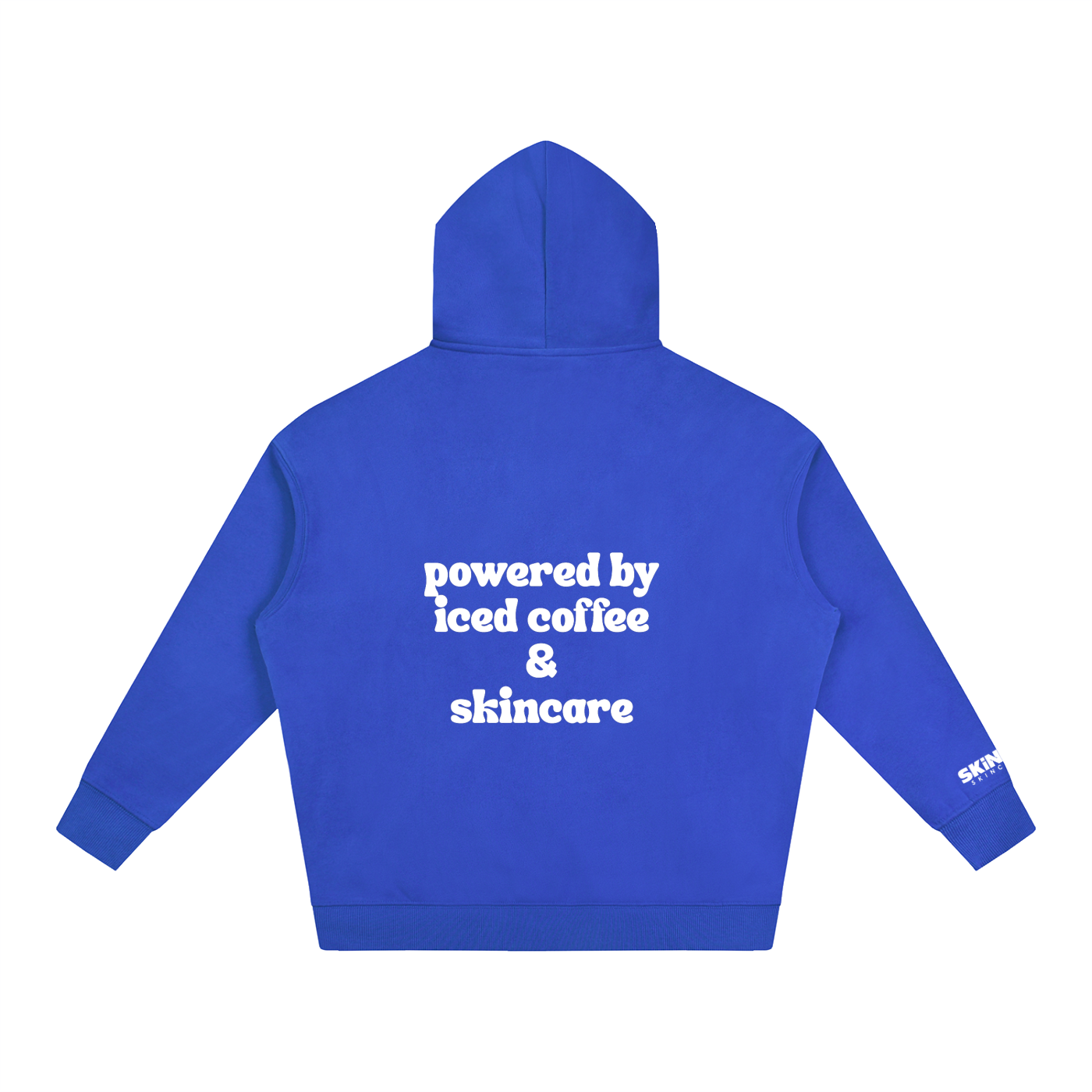 Powered by iced coffee & skincare Hoodie