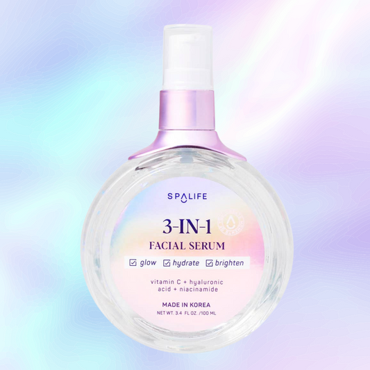 Sérum Visage 3 En 1 - Vitamine C + Acide Hyaluronique + Niacinamide