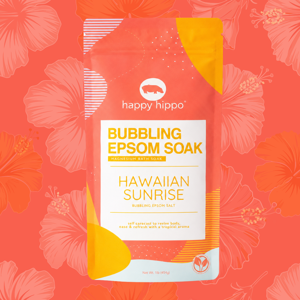 Sel De Bain D'epsom Moussant - Lever De Soleil Hawaïen
