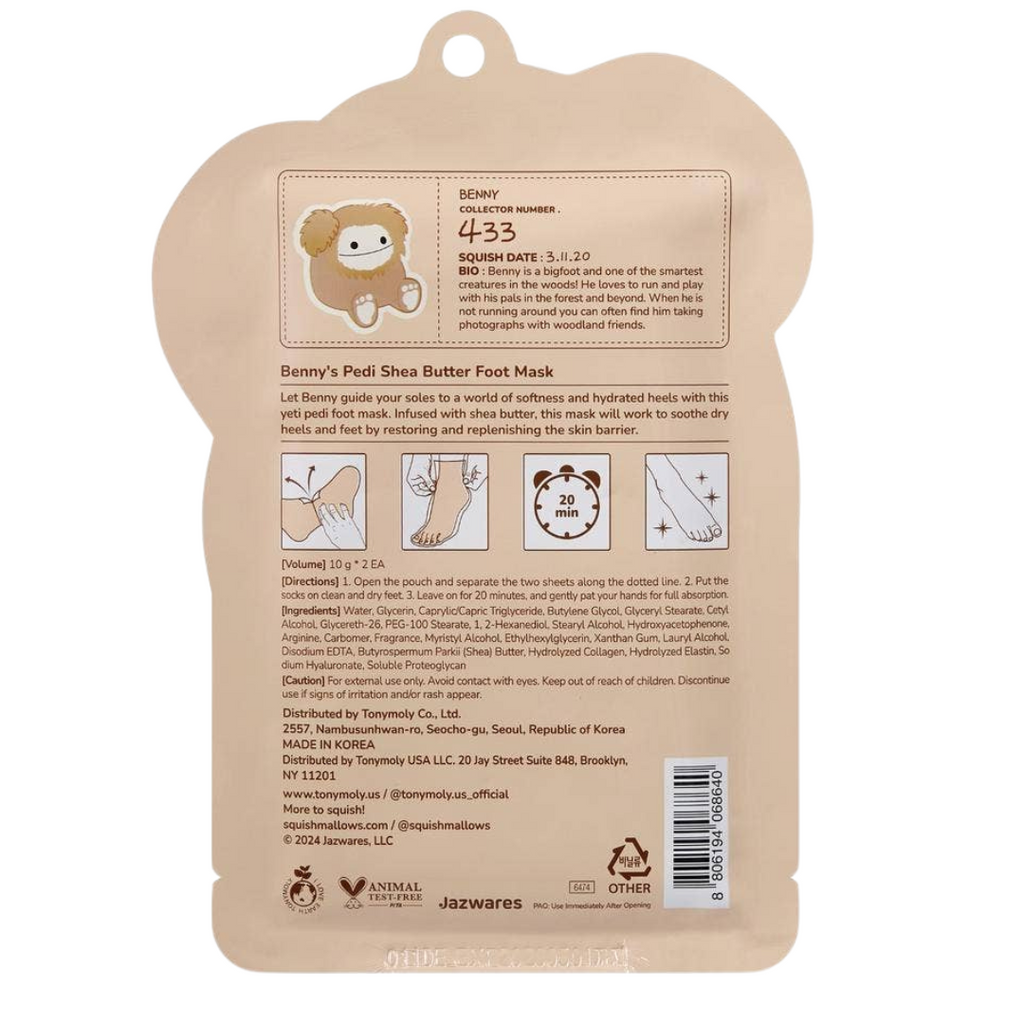 Masque Pour Les Pieds Benny's Squishmallows