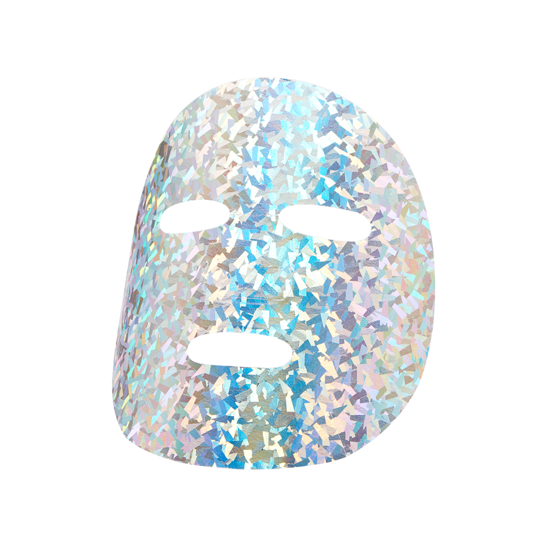 Masque En Feuille Hologramme Licorne Glow