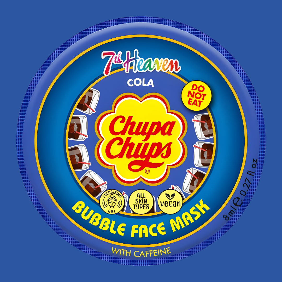 Masque Bulles Chupa Chups Cola - Énergise Et Rafraîchit