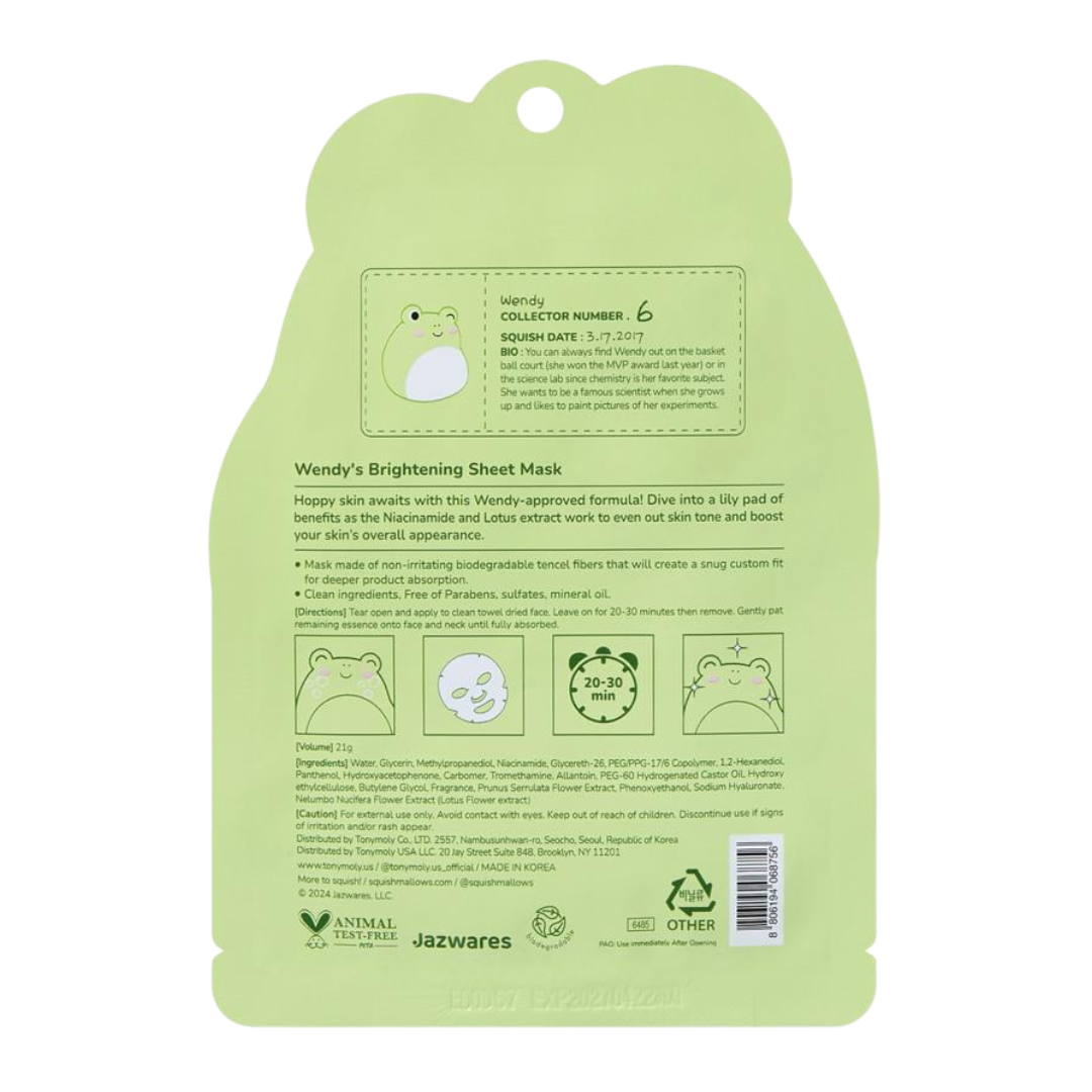 Masque En Tissu Squishmallows x TONYMOLY