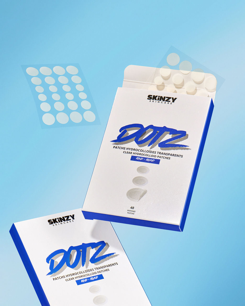 Patchs hydrocolloïdes transparents Dotz