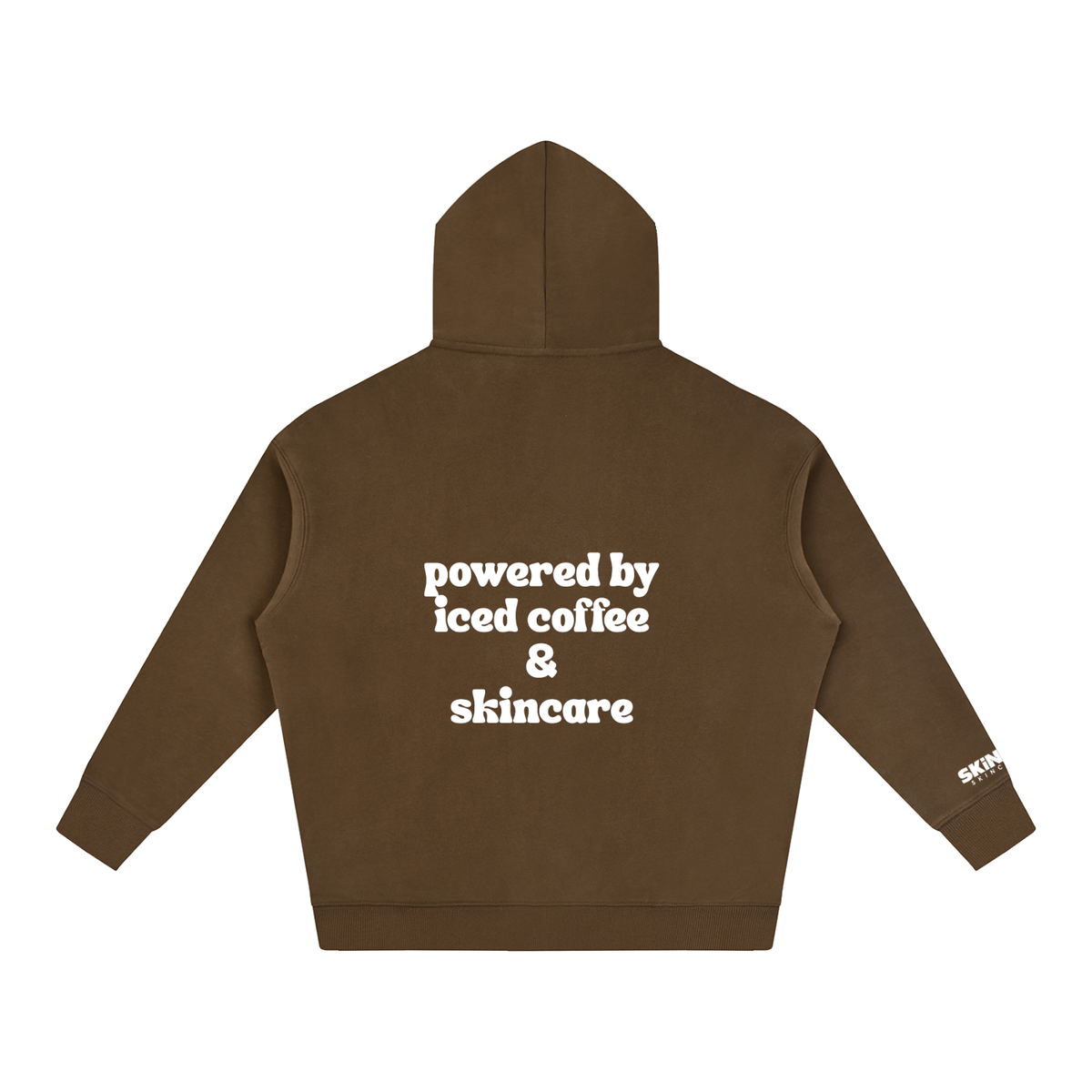 Powered by iced coffee & skincare Hoodie