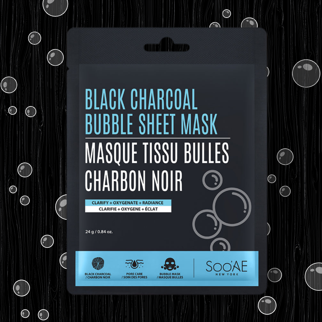 Black Charcoal Bubble Sheet Mask