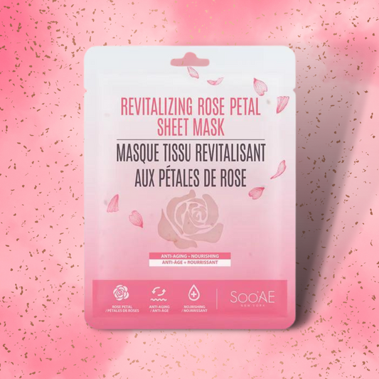 Masque Tissu Revitalisant Aux Pétales De Rose