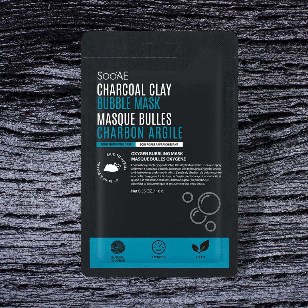 Masque Bulles Charbon Argile