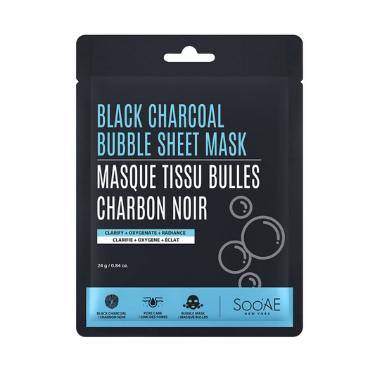 Masque Tissu Bulles Charbon Noir