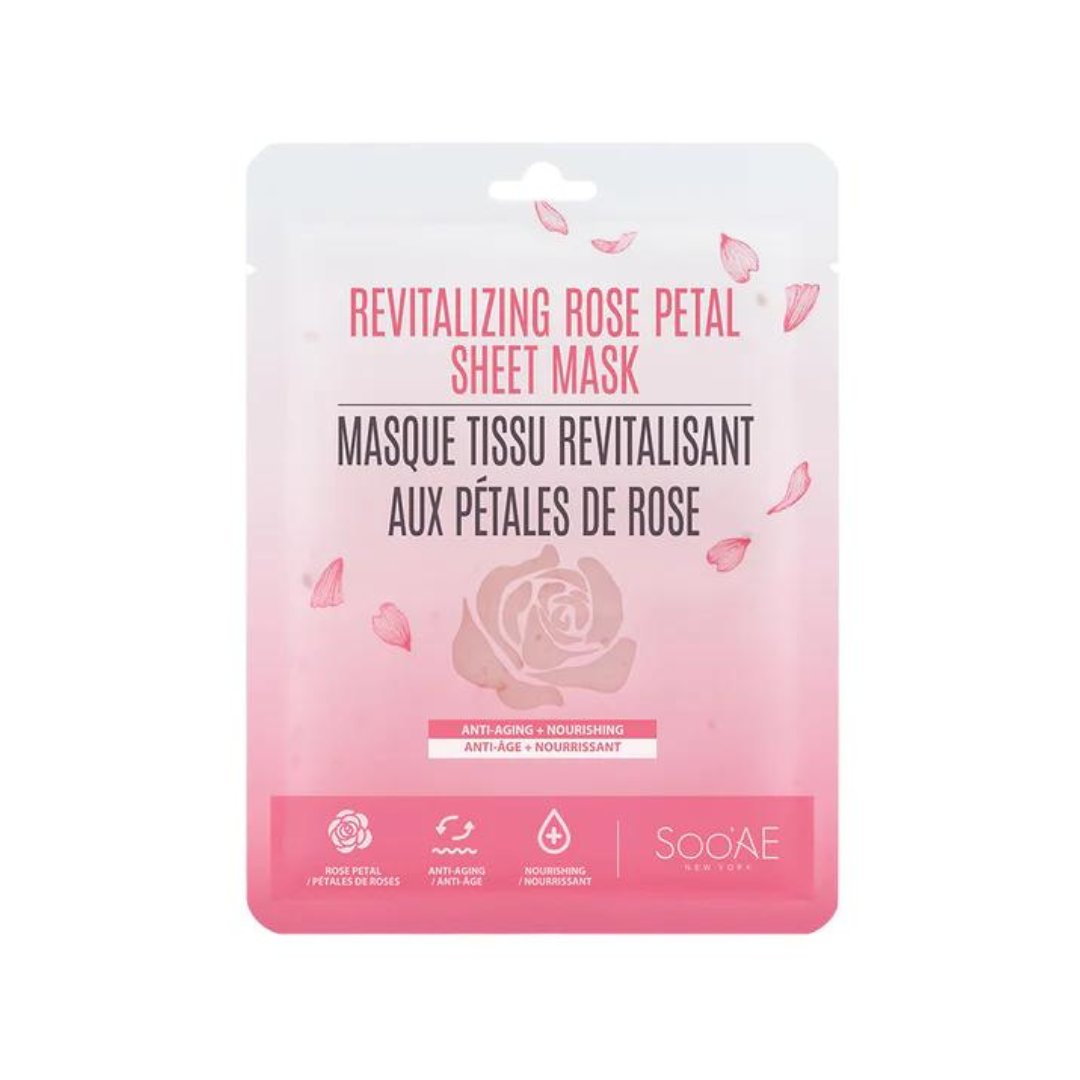 Masque Tissu Revitalisant Aux Pétales De Rose