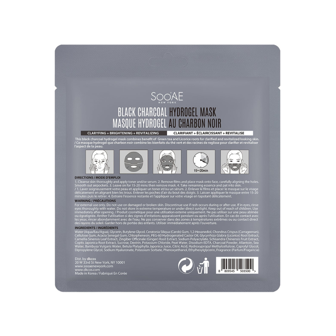 Black Charcoal Hydrogel Mask