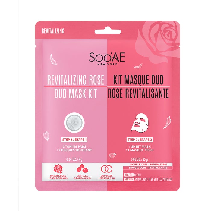 Duo Mask Kit Rose Revitalisante